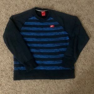 Nike AW77 tech speed stripes crewneck sweatshirt